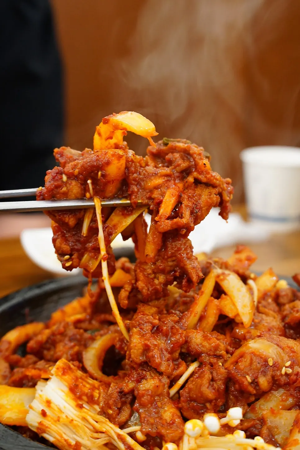 직화제육 식사 뒤 이용한 셀프바