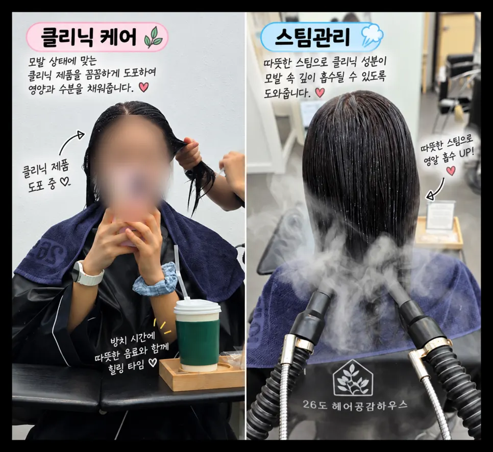 스팀 처리로 클리닉 약제 흡수를 돕는 과정