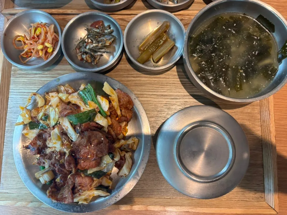 目玉焼きを入れた열무ビビンバ