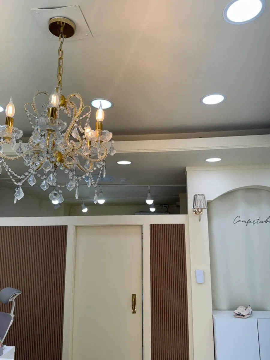 Treatment beds in a private room