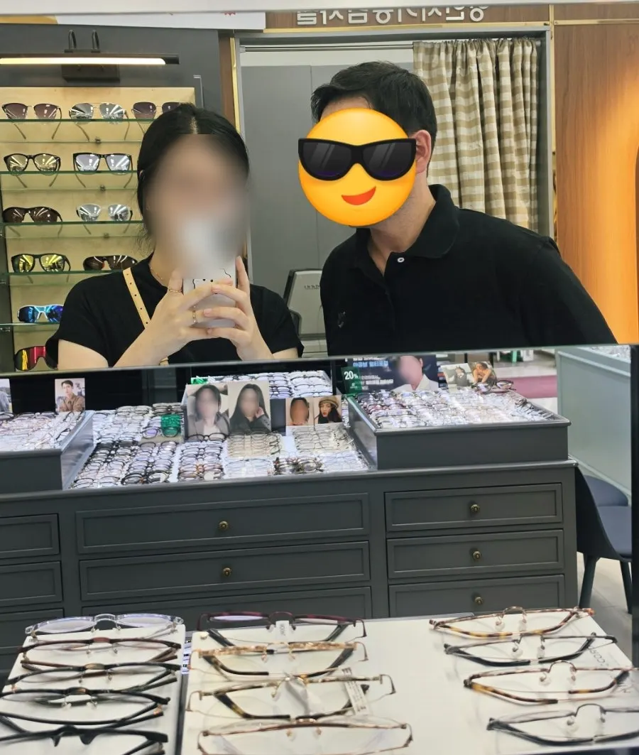 Checking the prescription for driving glasses during the eye exam