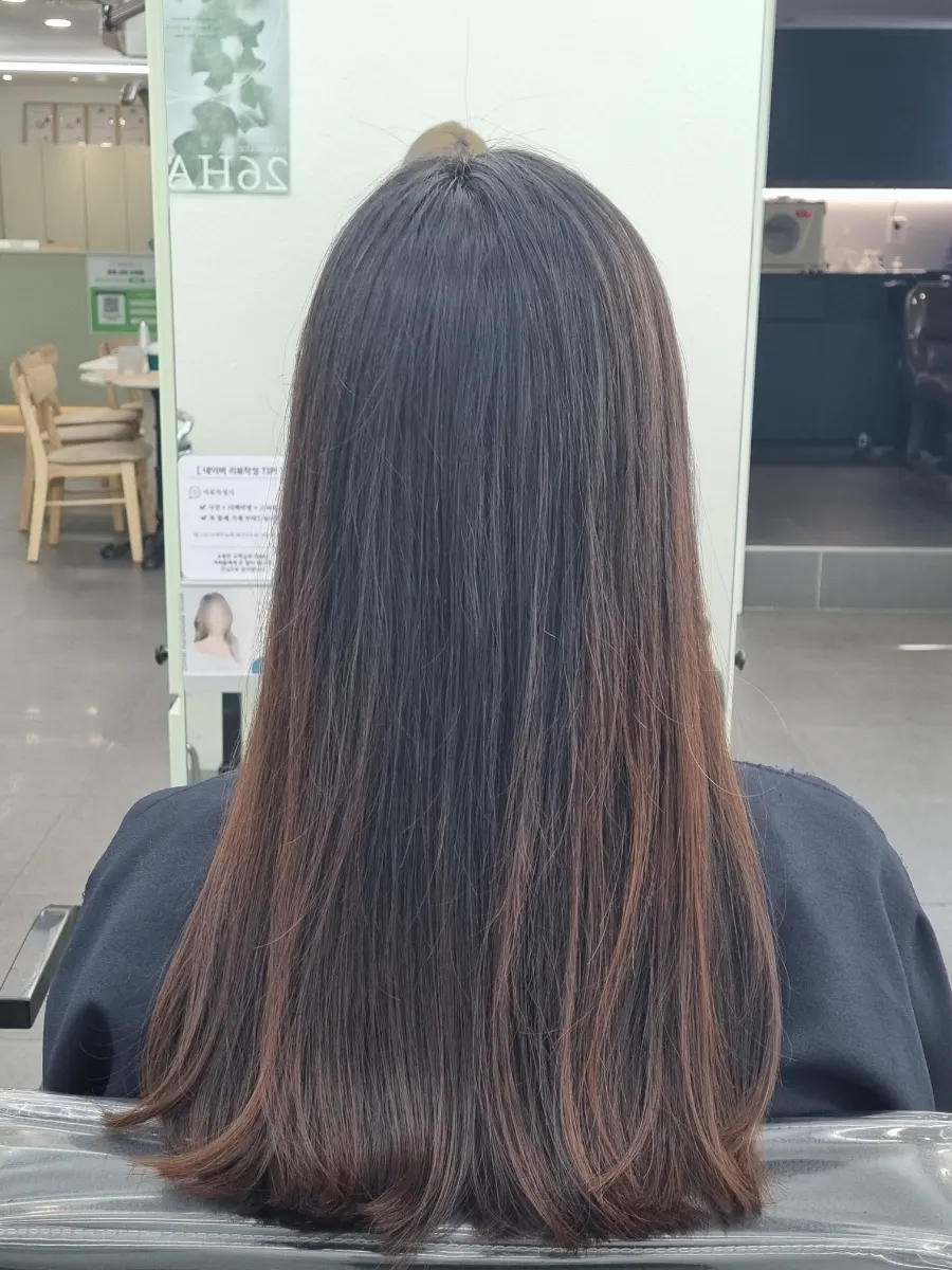 두 달 반 만에 뿌리염색하러 방문한 날의 헤어 상태