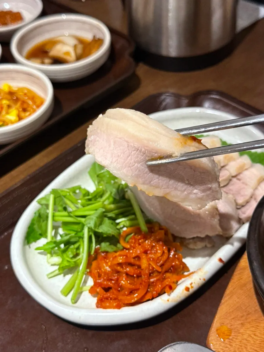 항정살 수육 보쌈