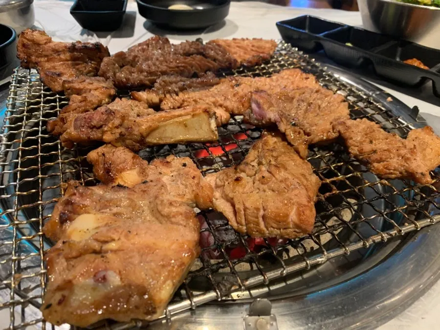 Pork galbi available with pre-grilling