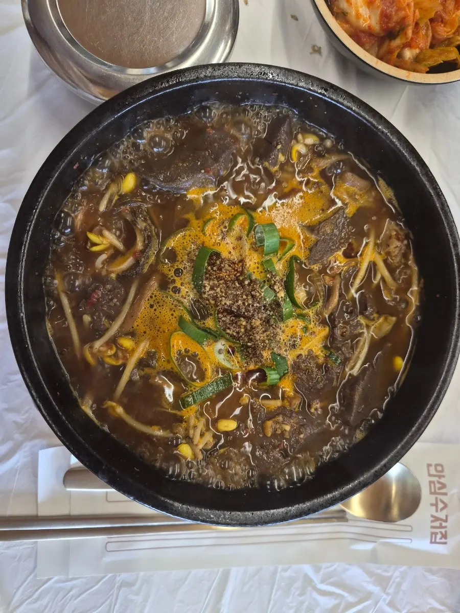 Daegwallyeong haejangguk special with blood sausage