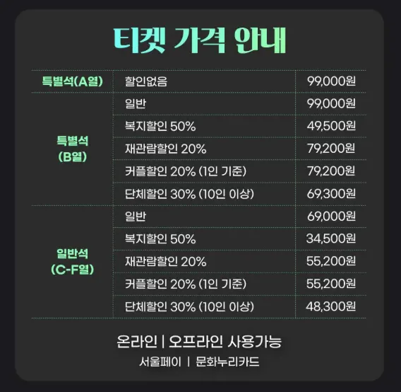 수상한 PT샵 온라인 예매 화면