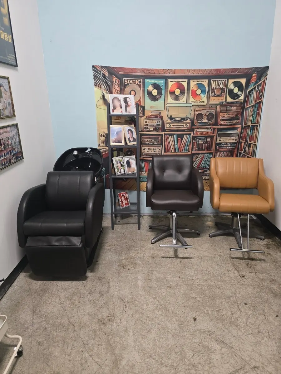 Basement waiting area at Nine Theater where tickets are collected
