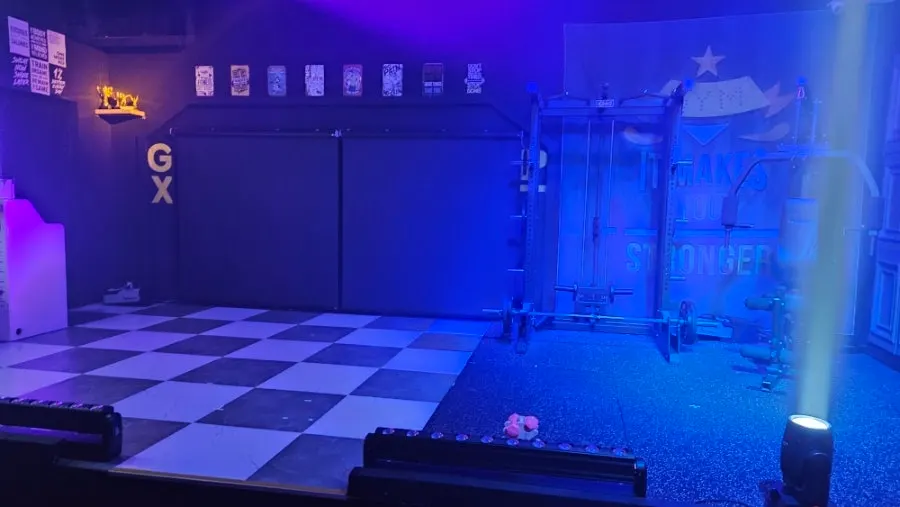 Interior of Nine Theater, a small-scale venue