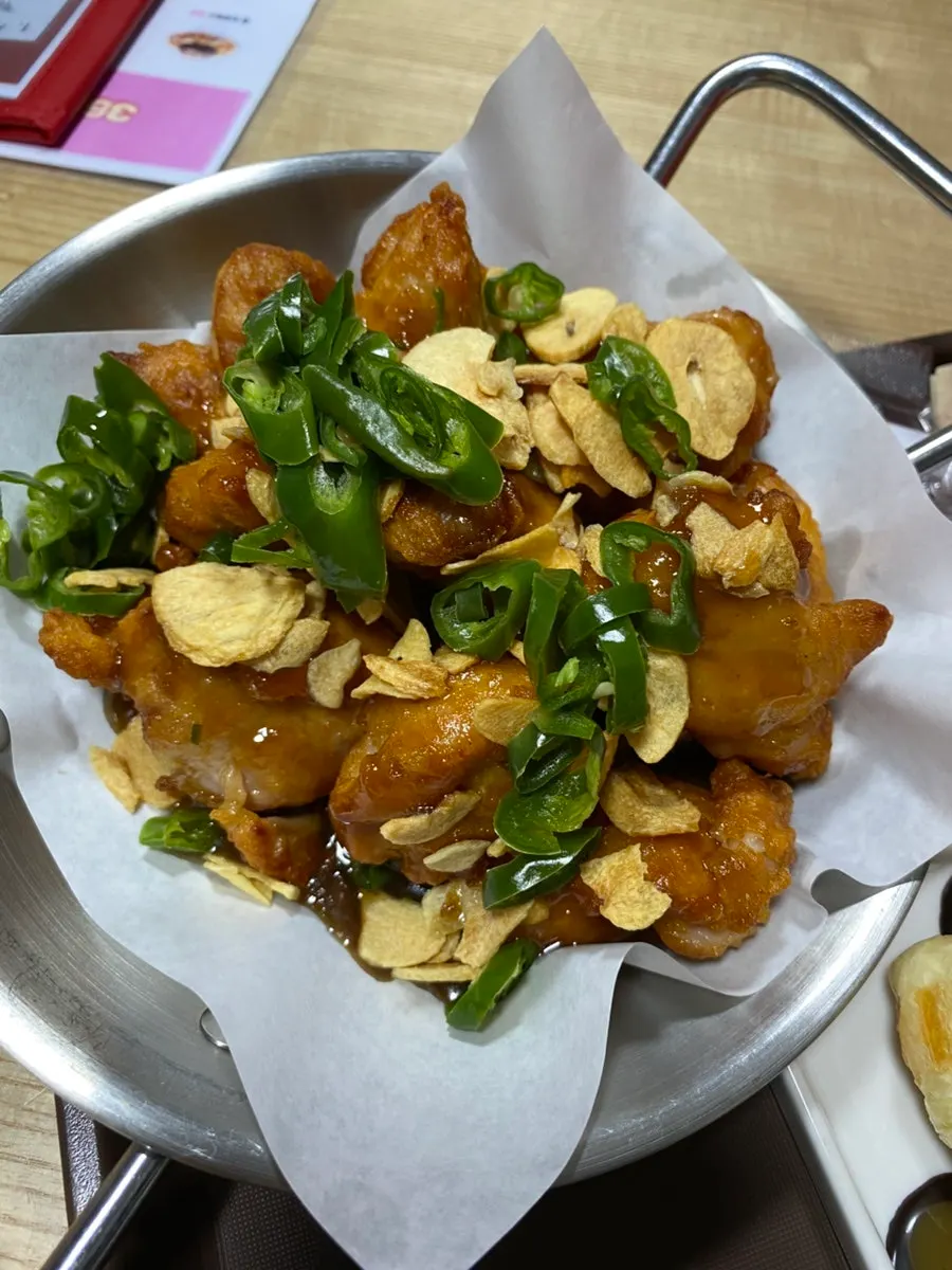 Food ordered at the board game café