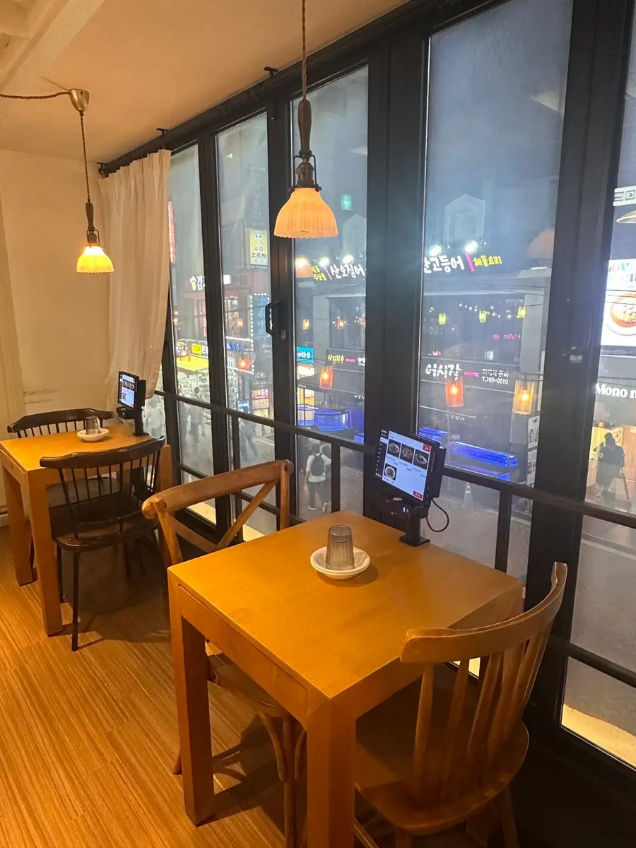 Chinese restaurant table with tablet ordering