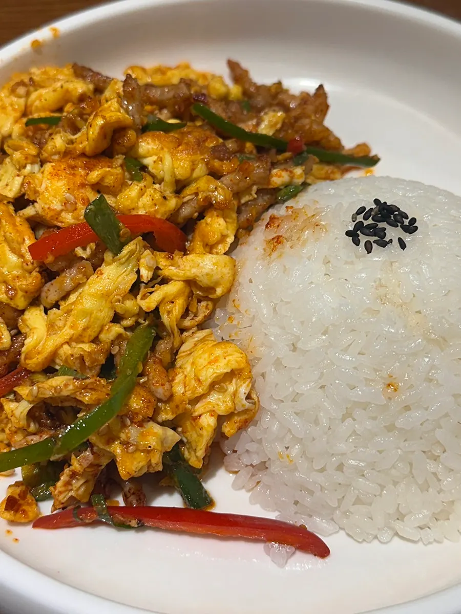 A Chinese meal shared among several people