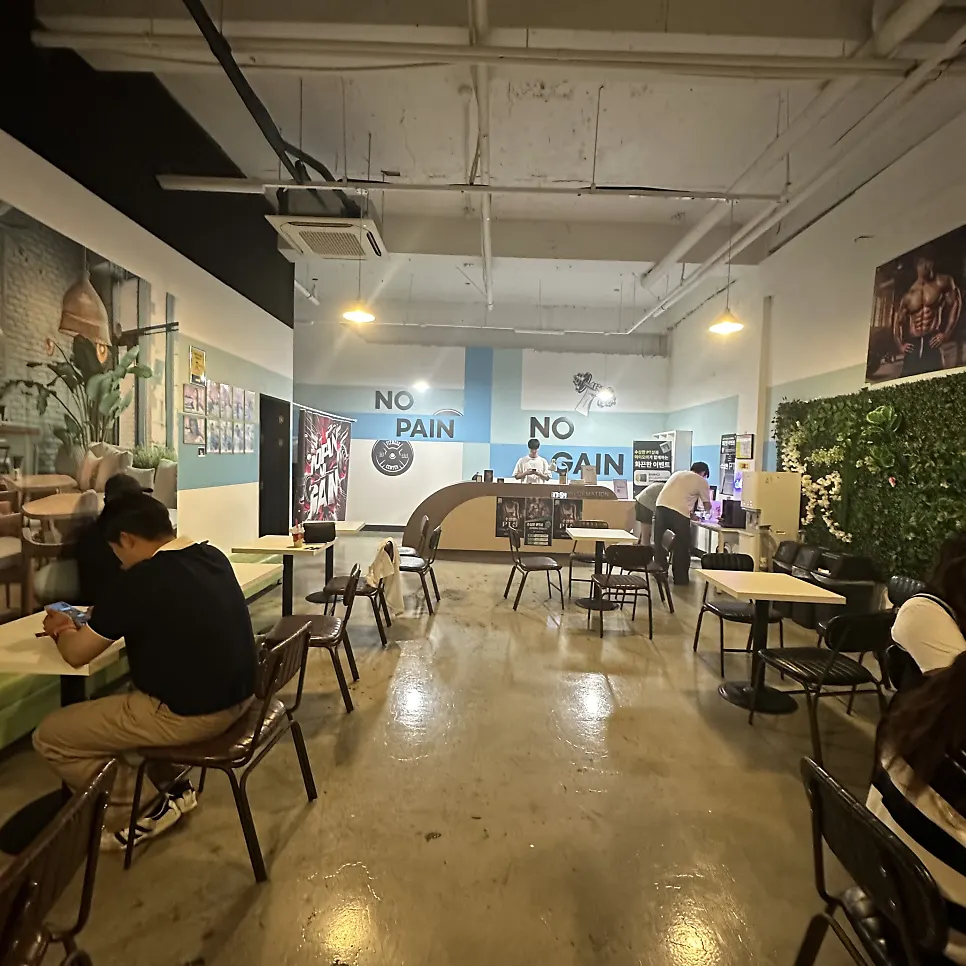 Theater space designed to look like a PT gym