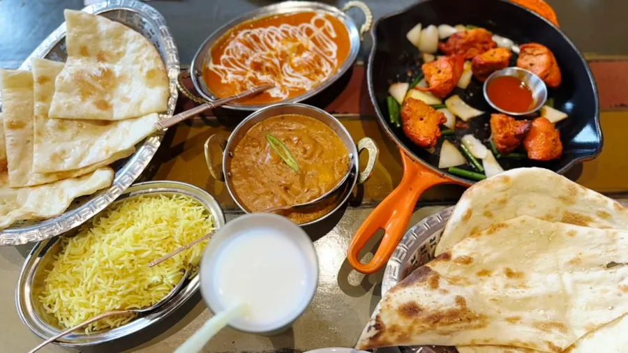 Table full of dishes