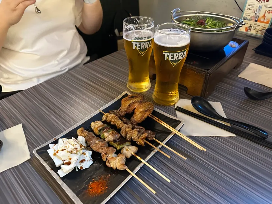 Hanamato snacks and drinks