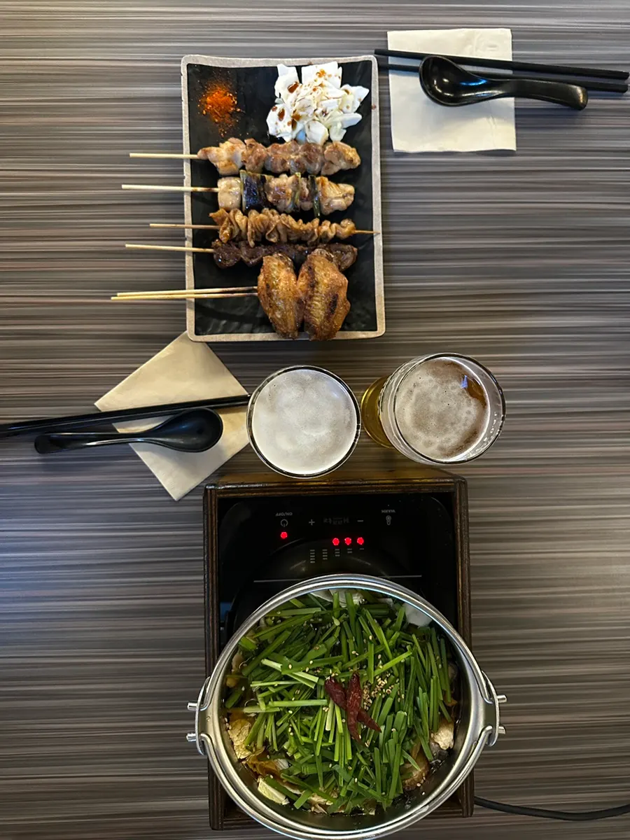 Japanese snack spread at Hanamato