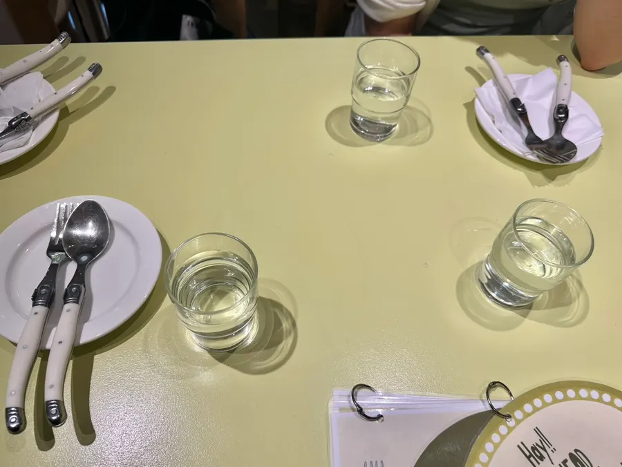 Basic table setting at HEOD Gongdeok