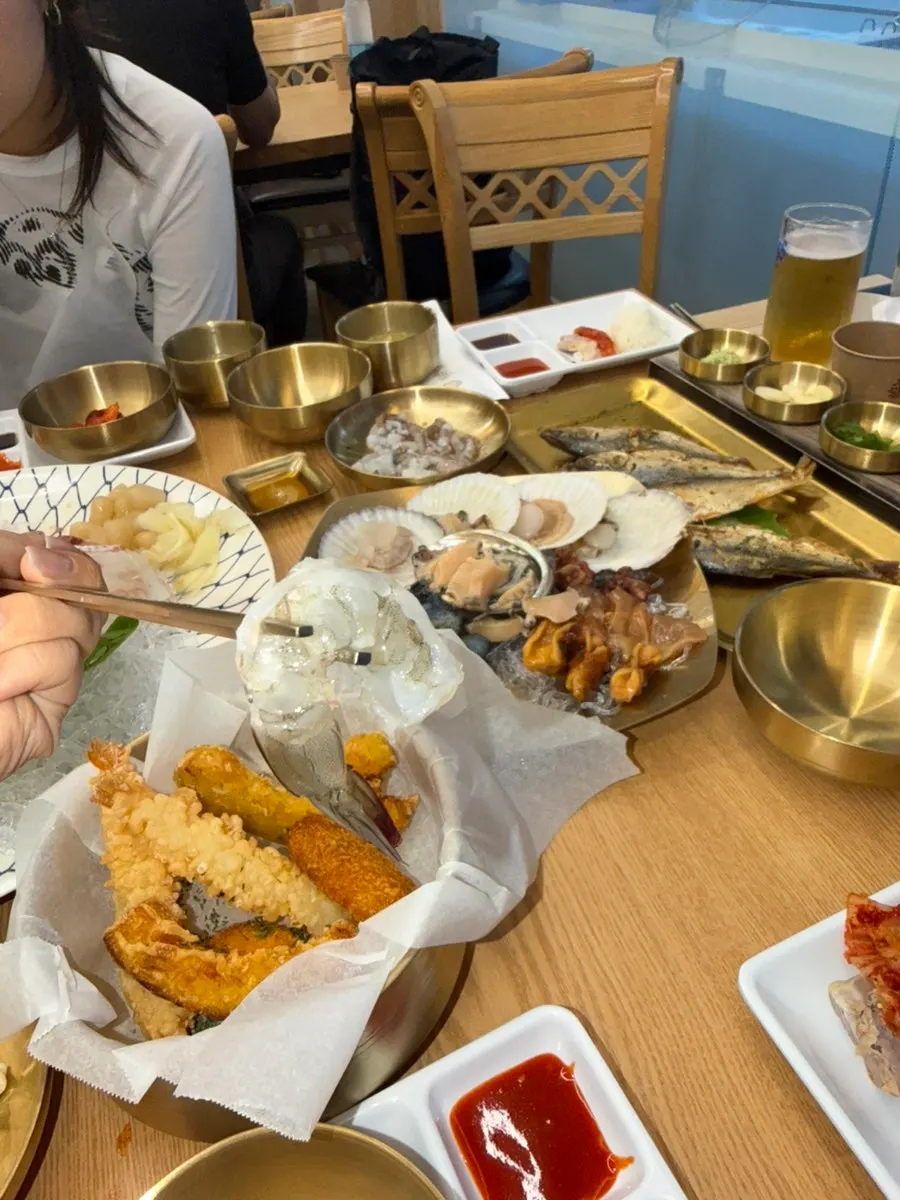 대흥역 해산물 모임 한상과 매운탕, 제철담은 마포바다