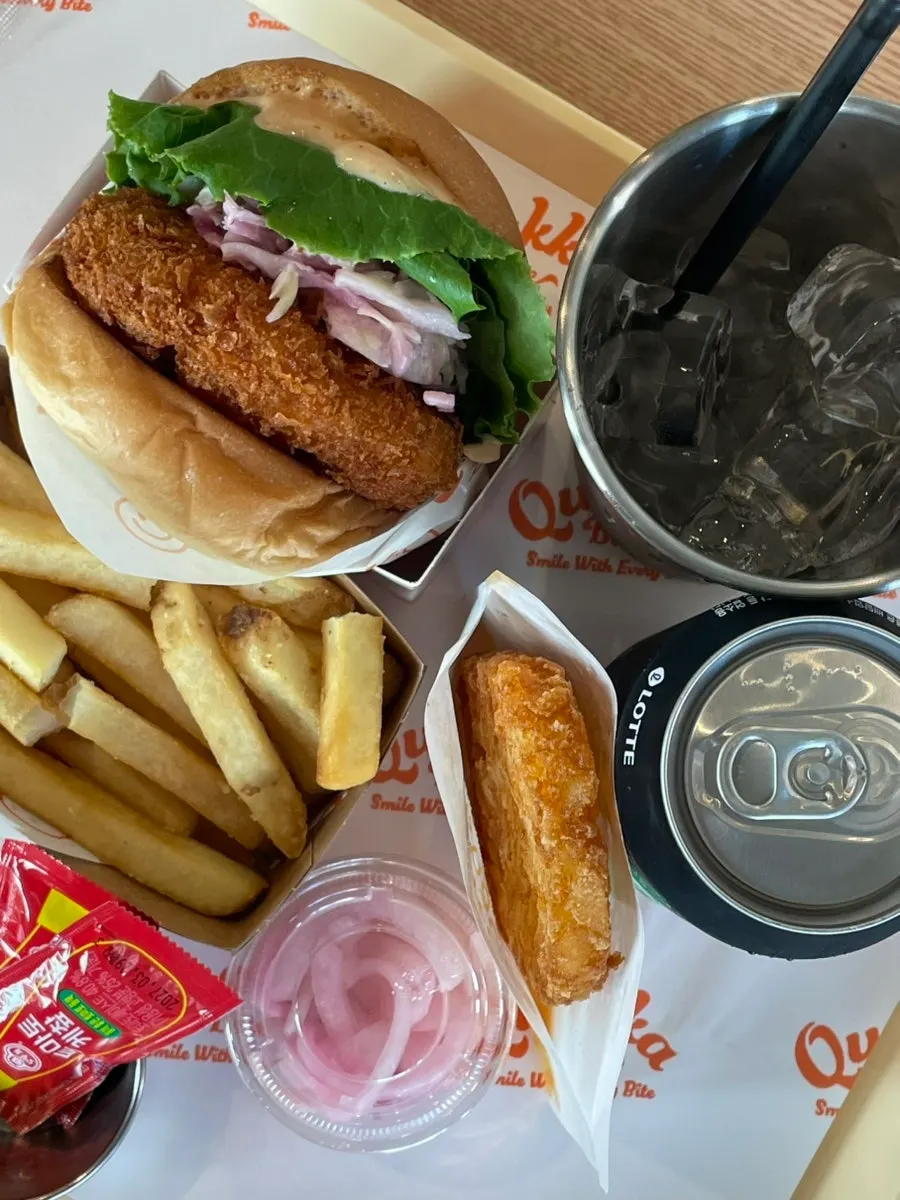 Vertical photo of Quokka Bite handmade burger