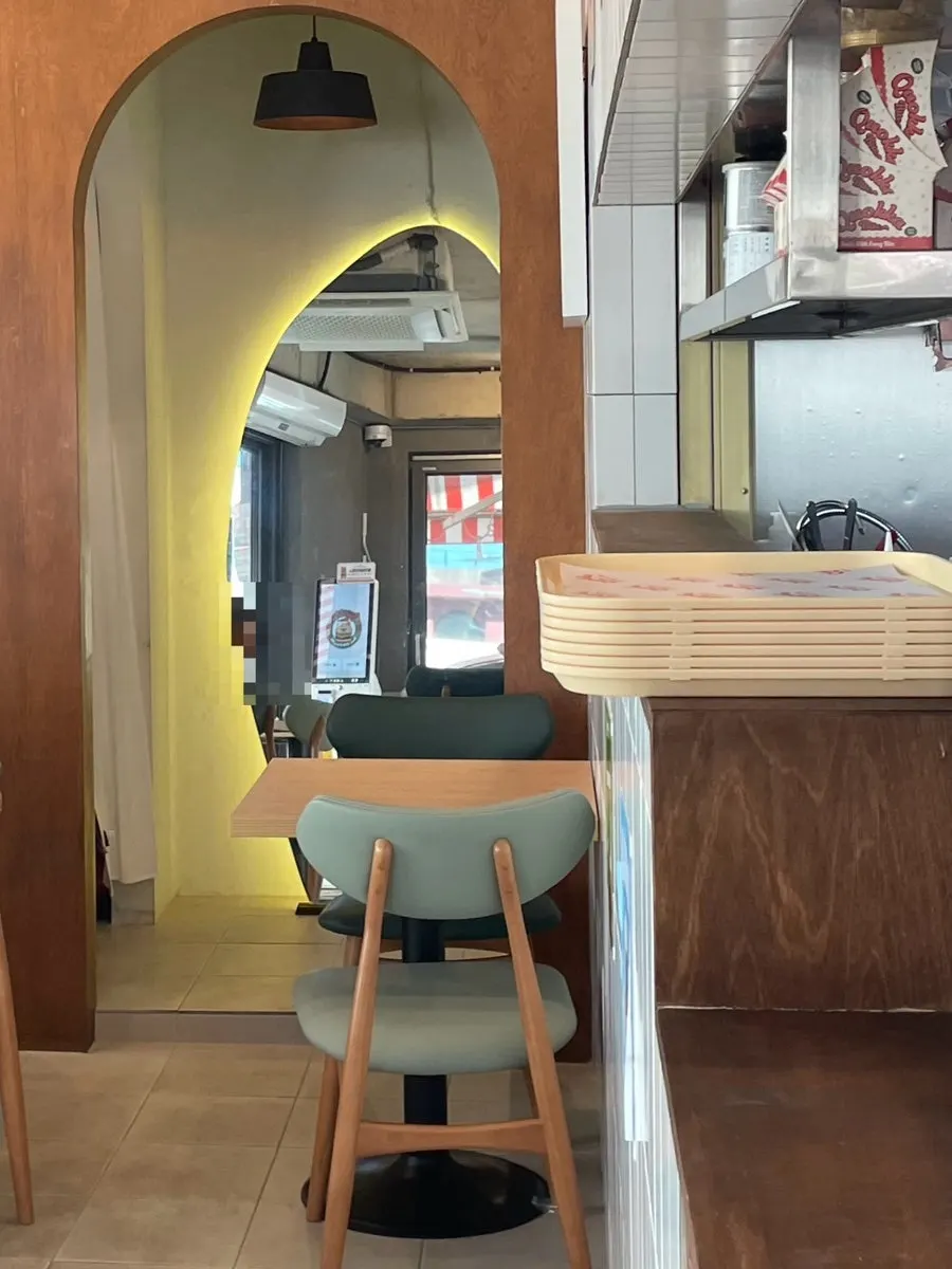 Space in front of the kitchen at Quokka Bite