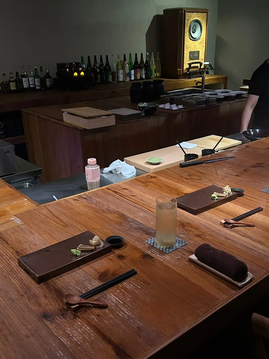 Jazz-filled omakase dining room