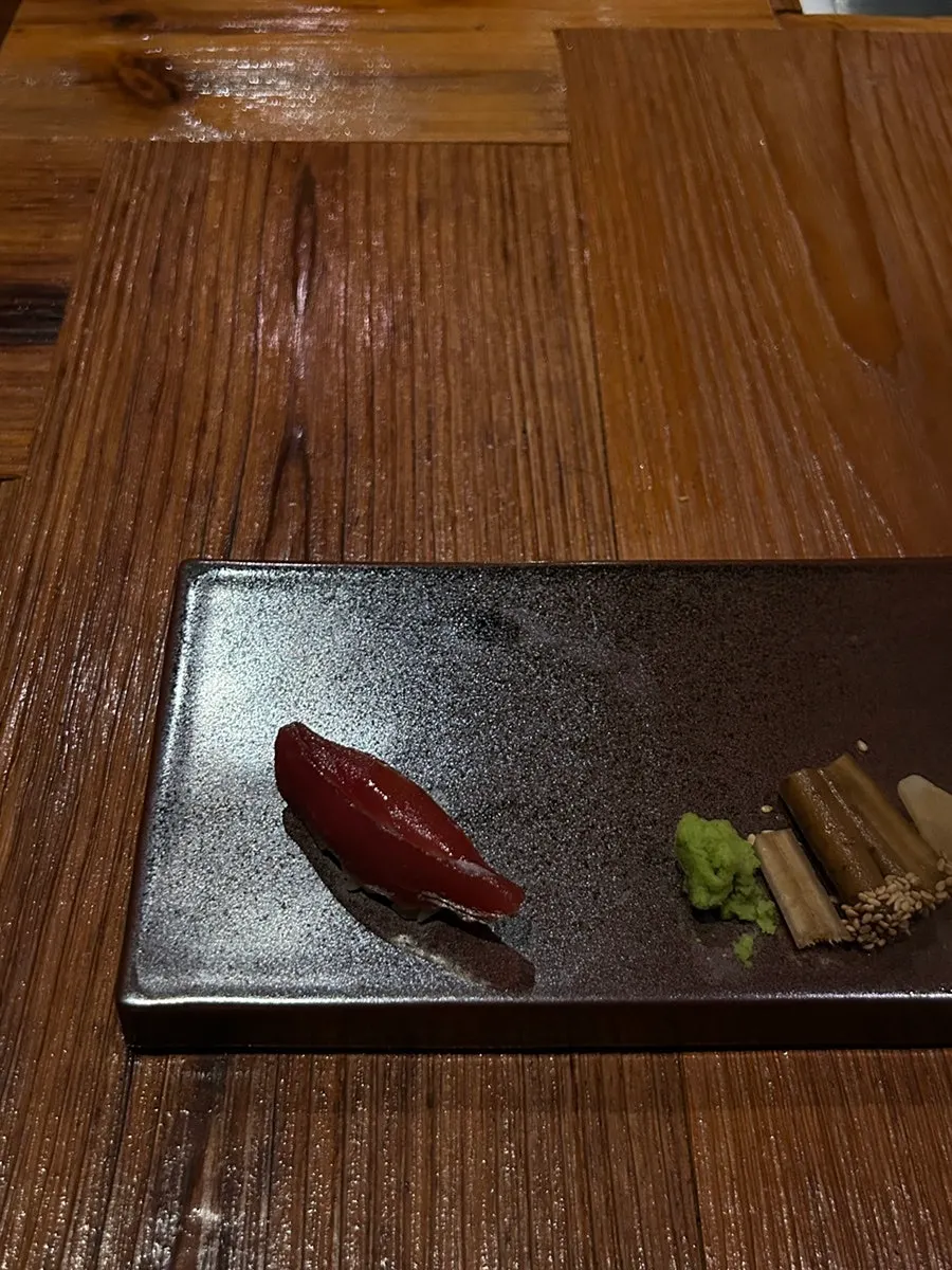 Tuna and tuna belly sushi