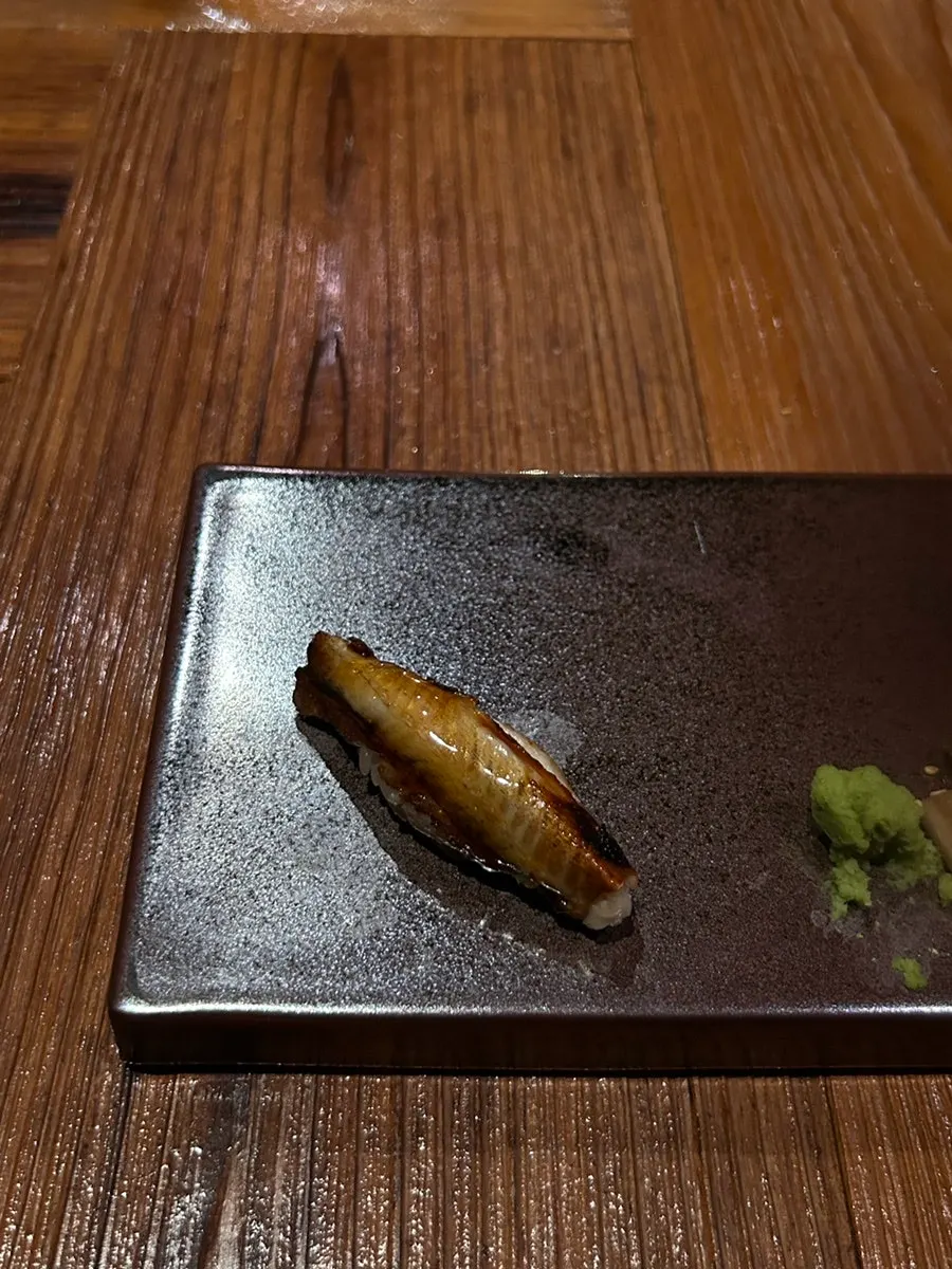 Conger eel sushi and course dish