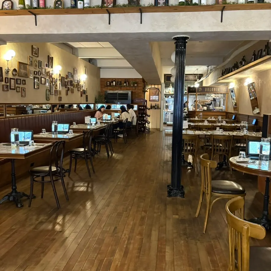 Bologna's dining hall with two-person and group seating