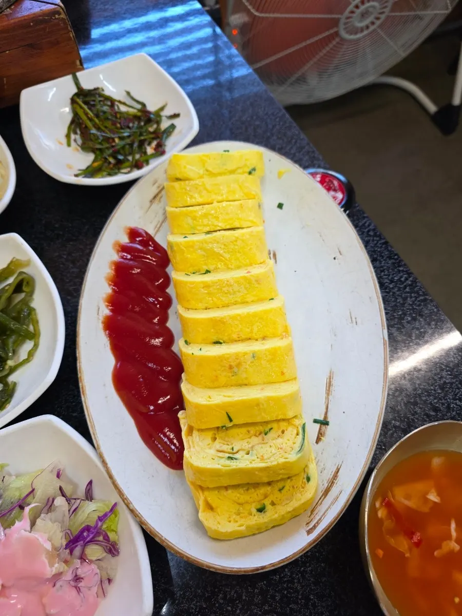 A generously sized egg roll