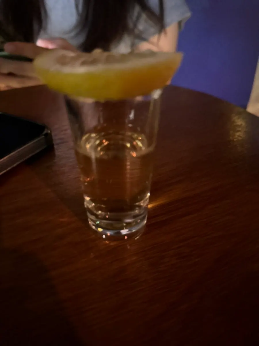 Drinking game with stacked wooden pieces