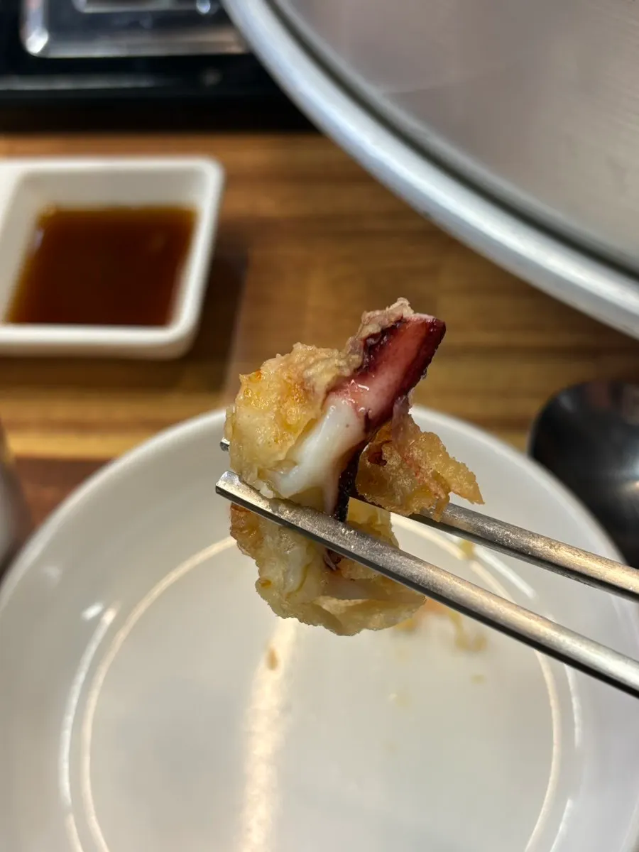 Fried squid legs served with chojang dipping sauce