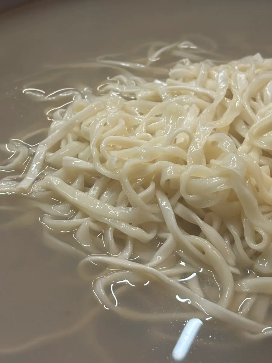 The leftover clam broth after finishing all the seafood