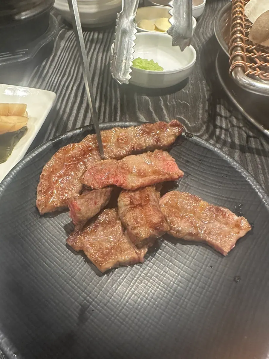 Hanwoo grilled in small batches