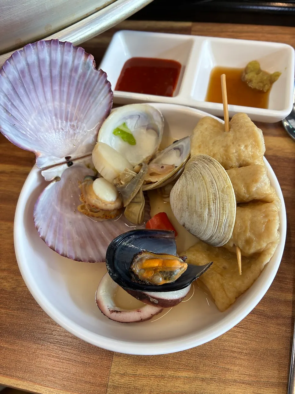 A piece of tender, well-cooked abalone