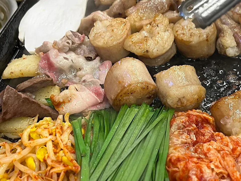 우화곱창 모듬 메뉴 구성 안내
