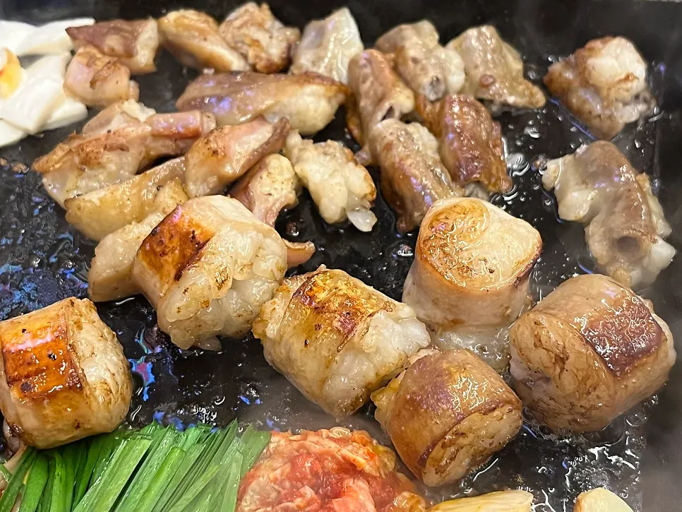 우화곱창 주문 전 테이블 세팅