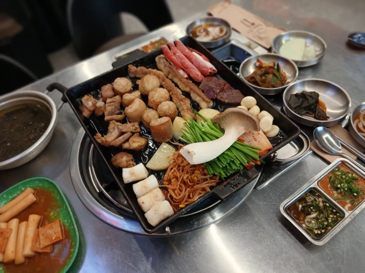 대전 둔산동 우화곱창 곱창모듬한판 구이