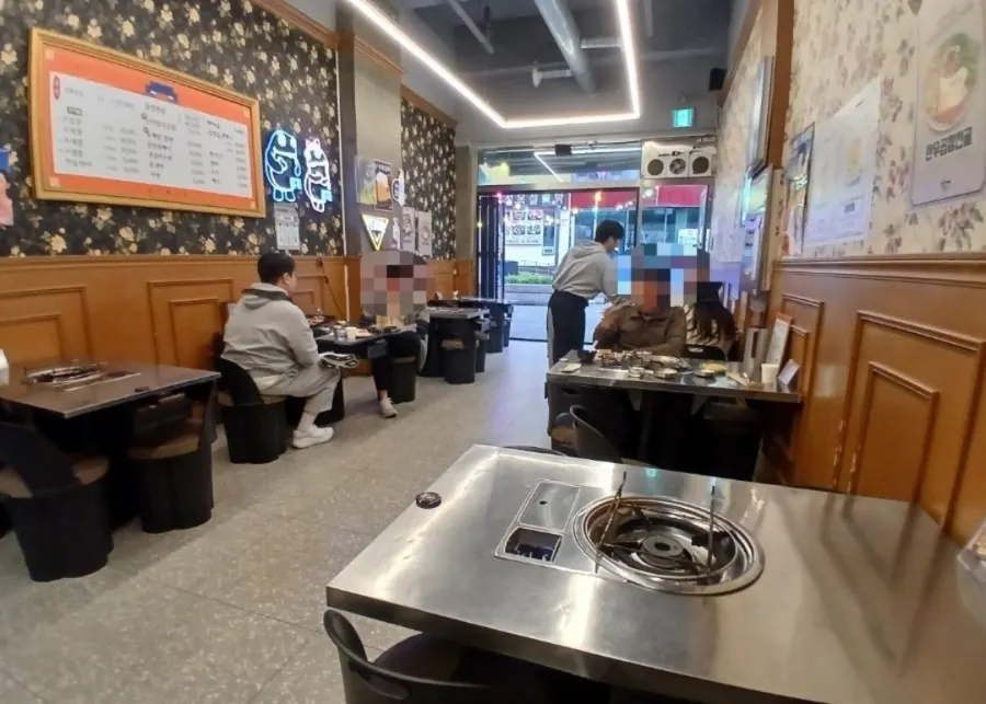 우화곱창 실내 좌석 모습