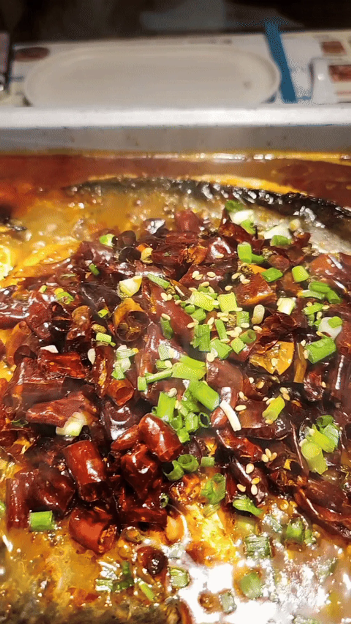 Hidangan mara kaoyu di Bantiannyao Kaoyu Daejeon Branch