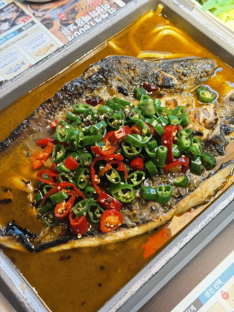 A whole kaoyu fish served in one piece
