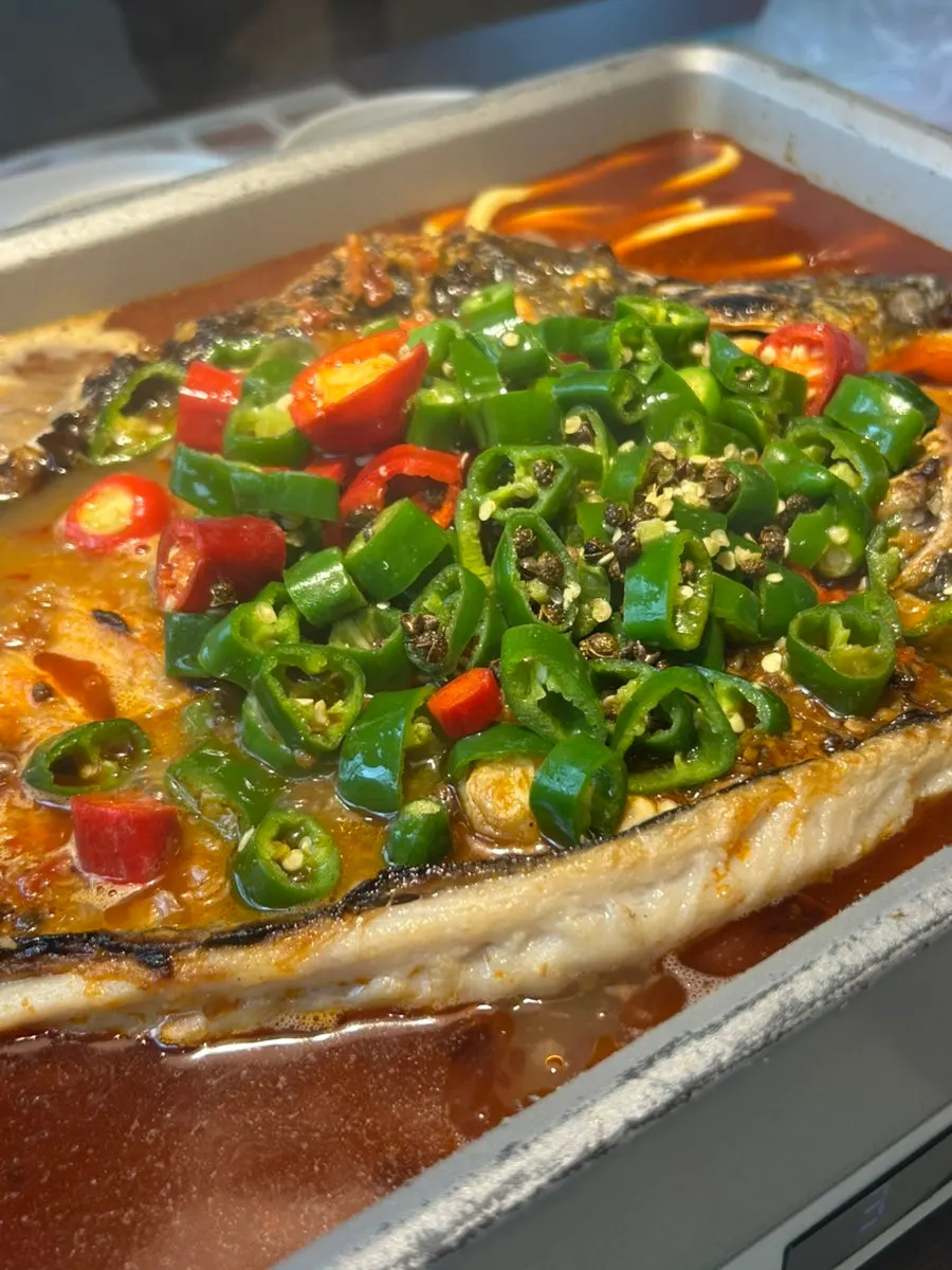 예상보다 큰 닝보어 생선찜 전체 모습