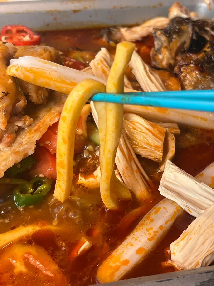 Fensi noodles that absorbed the broth