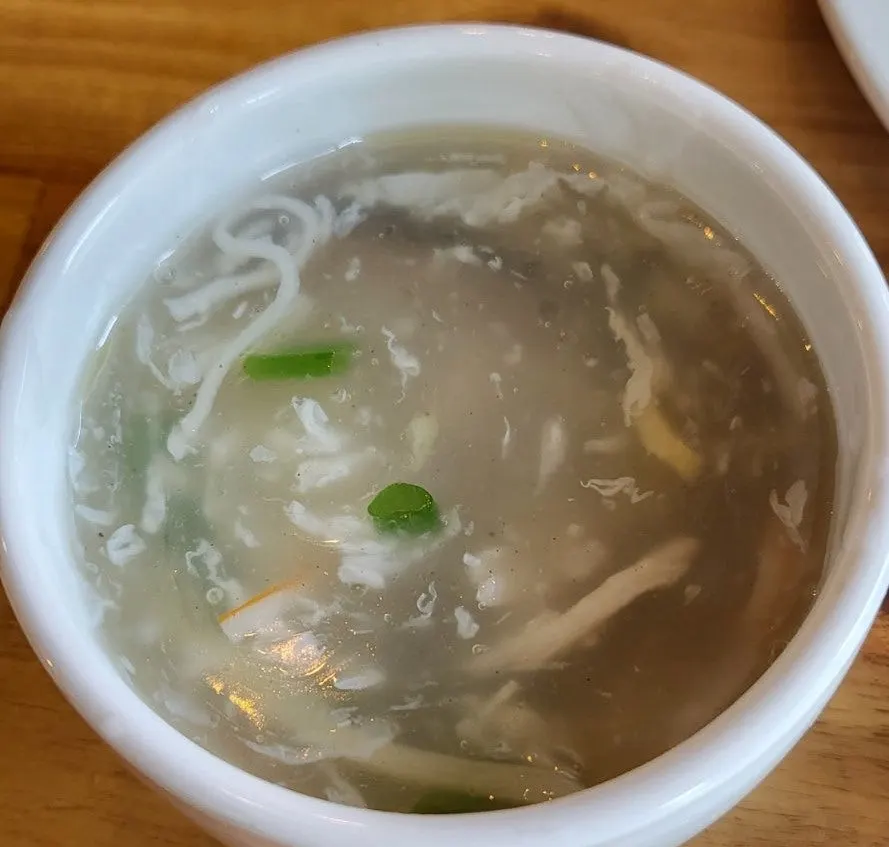 A warm bowl of crab soup