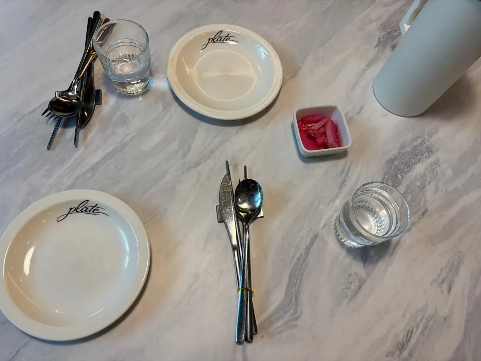 Pasta menu at Plate Dunsan Branch