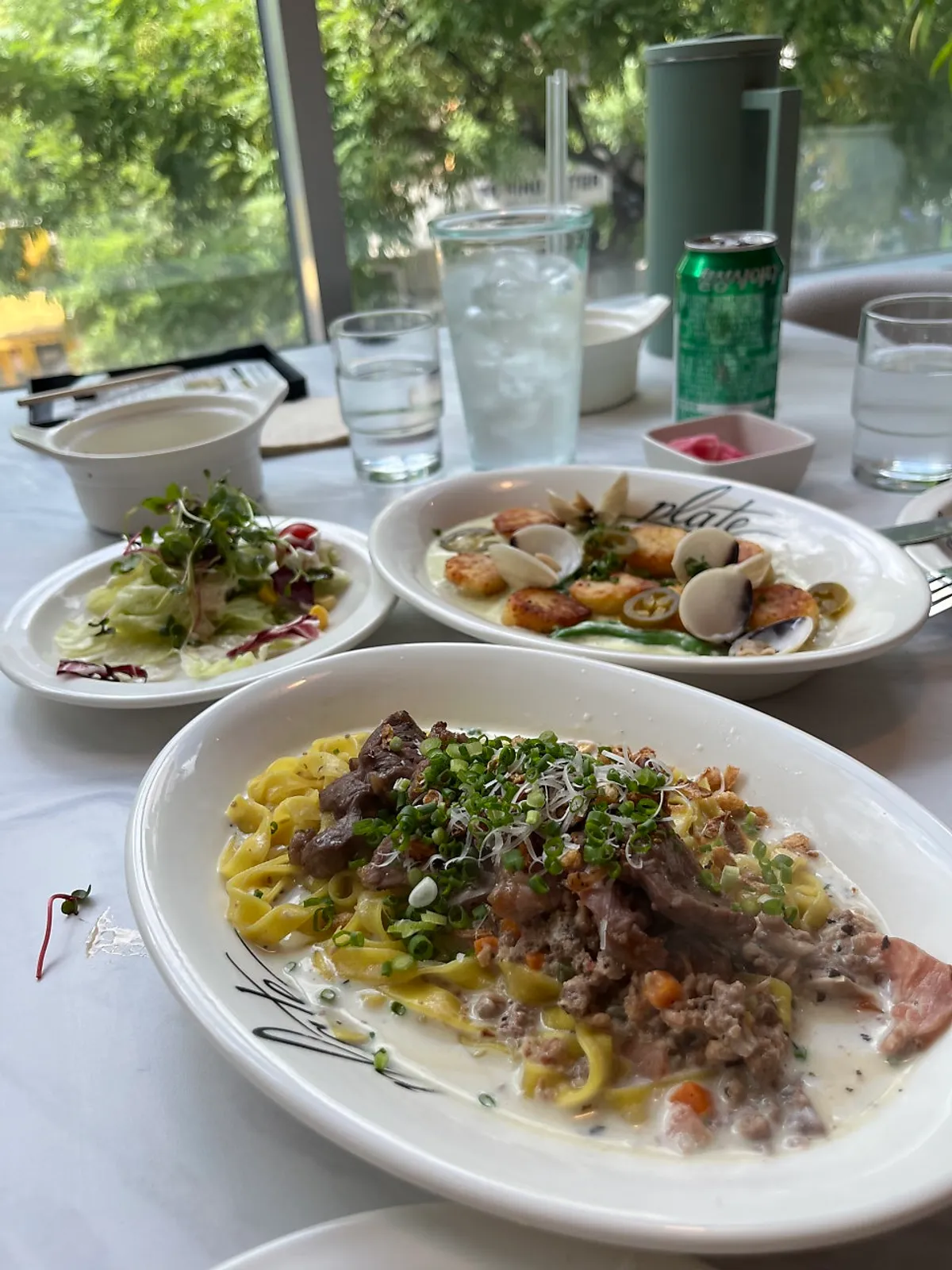 Visual of the pasta dish at Plate Dunsan Branch