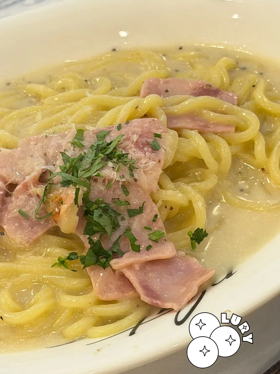 Bacon cacio e pepe pasta at Plate Dunsan Branch