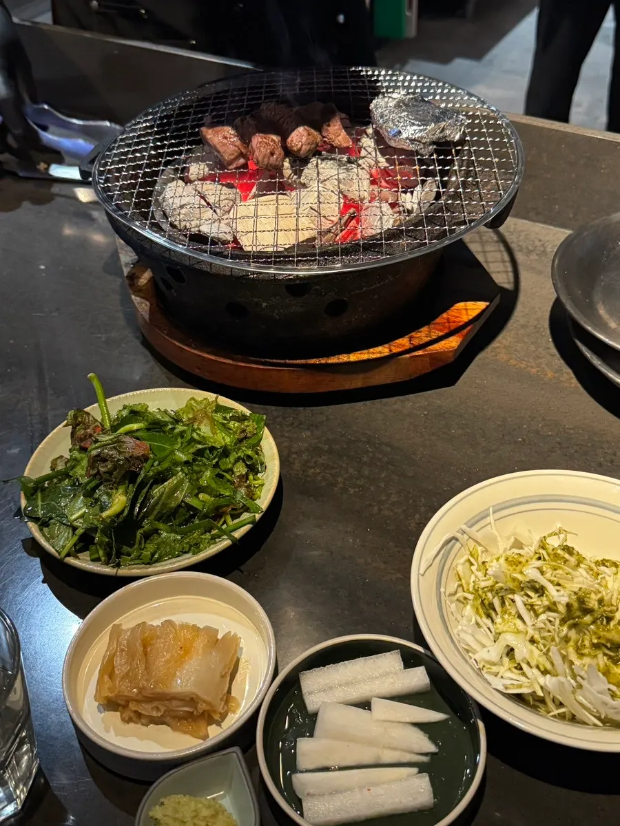 육즙 남은 한우 단면
