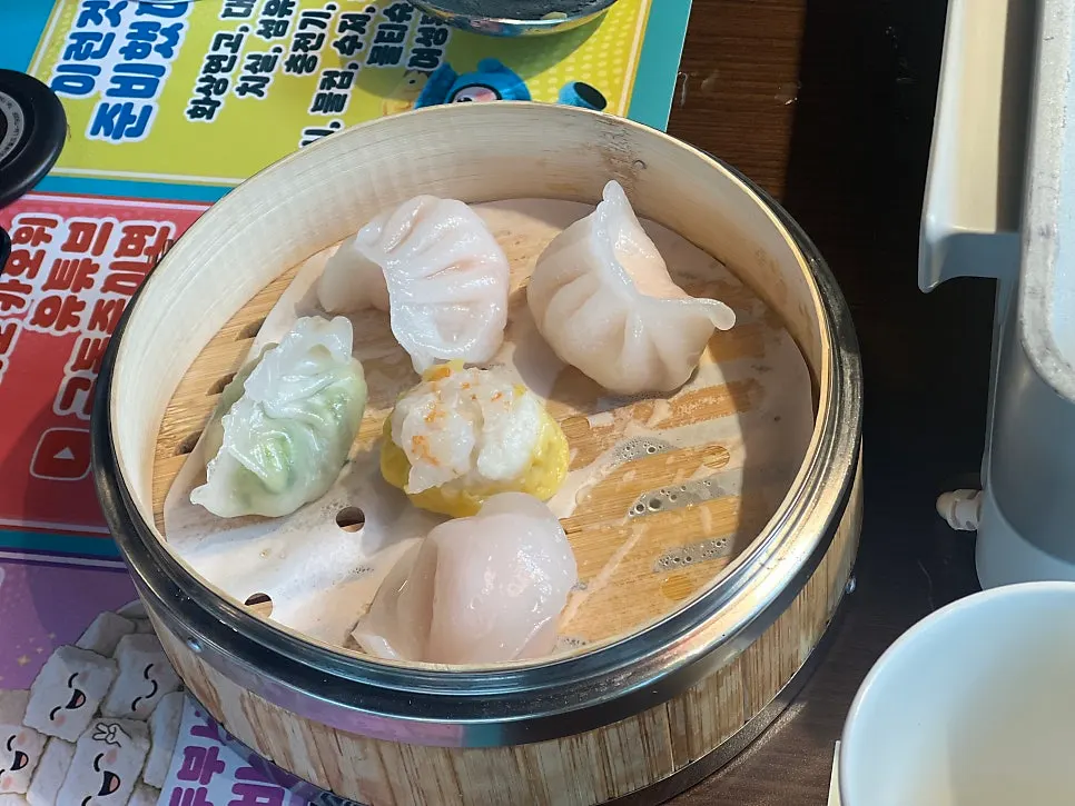 Premium dim sum ordered as a set