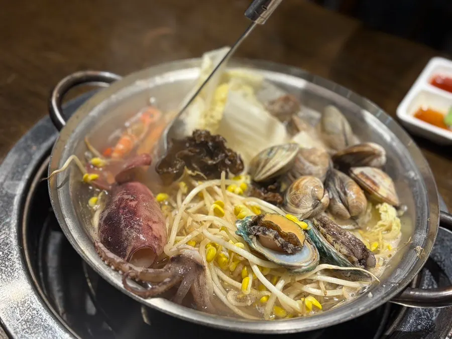 칼국수 맛있게 먹는 방법 안내문