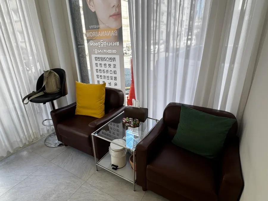 Drinks prepared in the waiting area