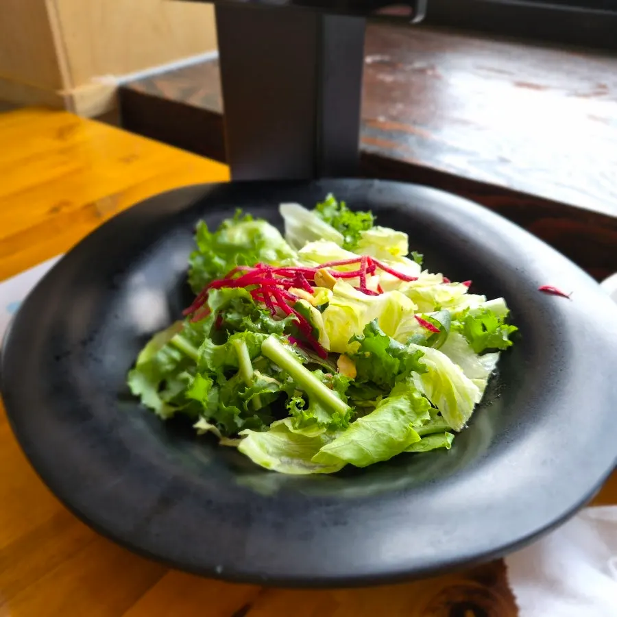 Salad plate included free with the order
